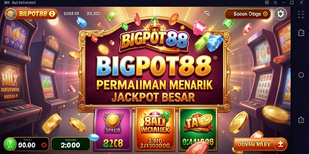Screenshot gameplay BIGPOT88 menampilkan slot yang menarik dan antarmuka yang dinamis.