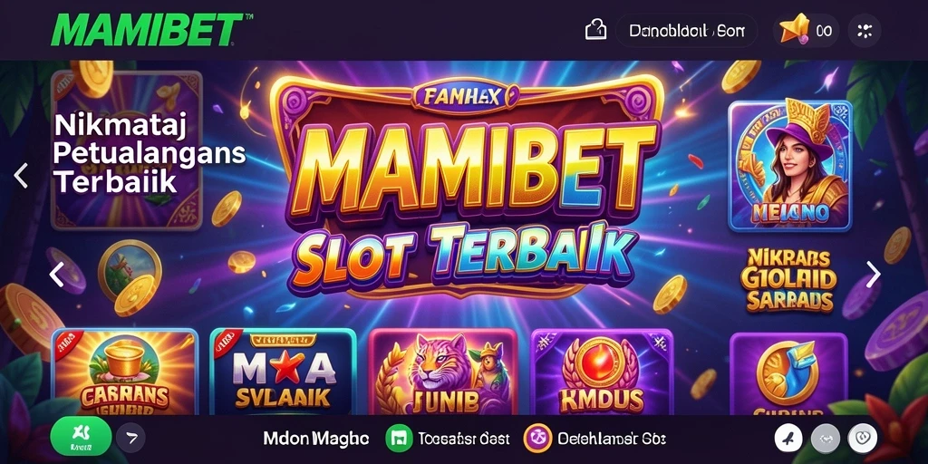 Screenshot gameplay MAMIBET menampilkan berbagai slot menarik.