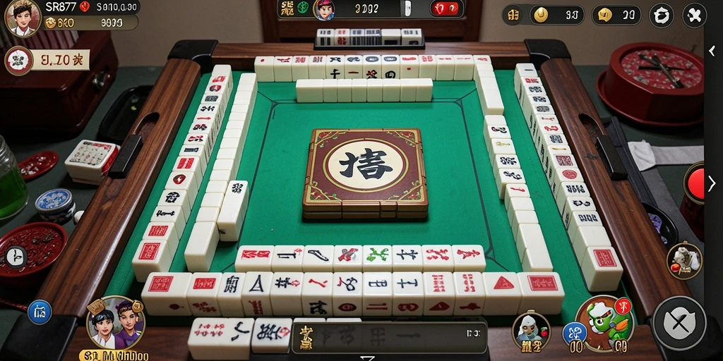 Tampilan gameplay SR877 menunjukkan keseruan permainan Mahjong.