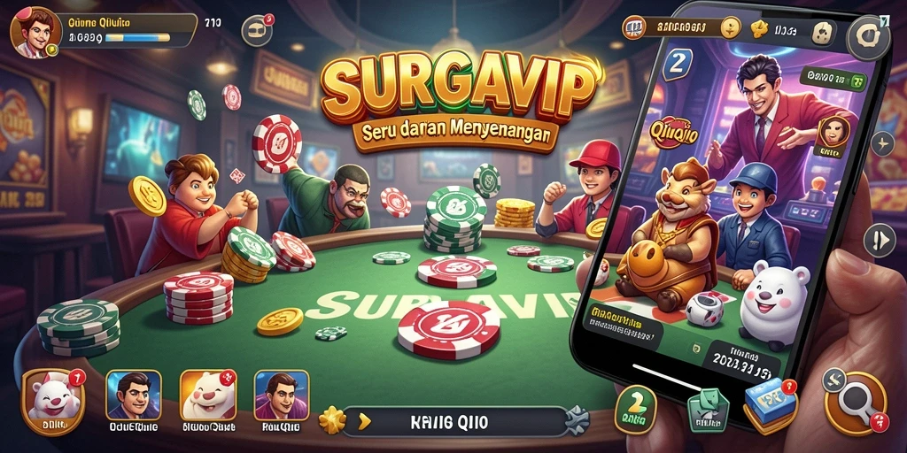 Tampilan utama gameplay SURGAVIP yang memikat dan seru.