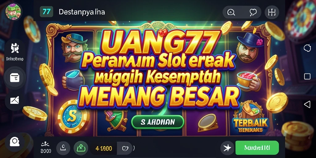 Gameplay UANG77 yang menampilkan mesin Slot yang menarik dan mengasyikkan.