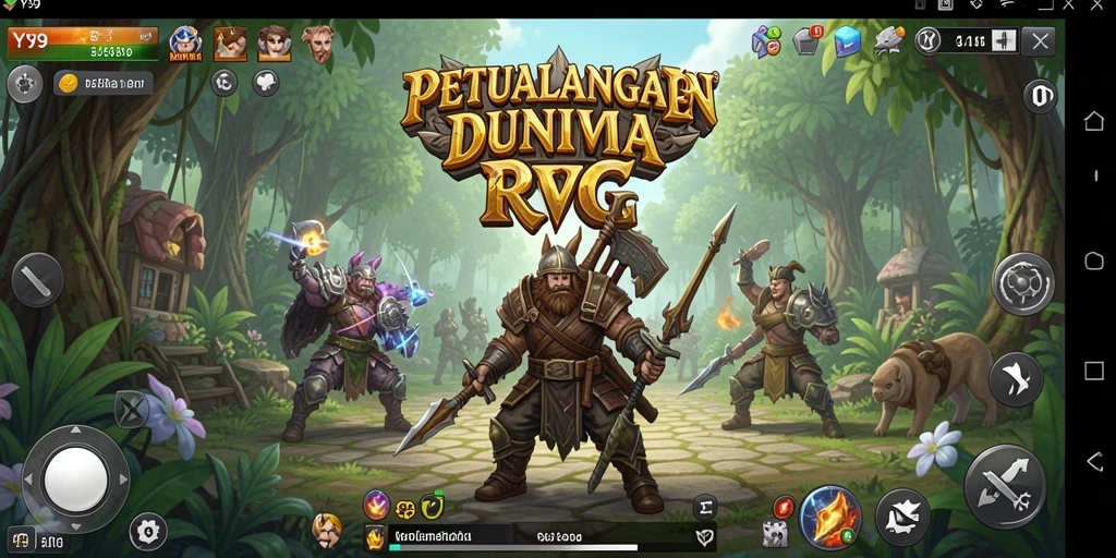 Screenshot gameplay Y89 yang menunjukkan petualangan mendebarkan di dunia RPG.