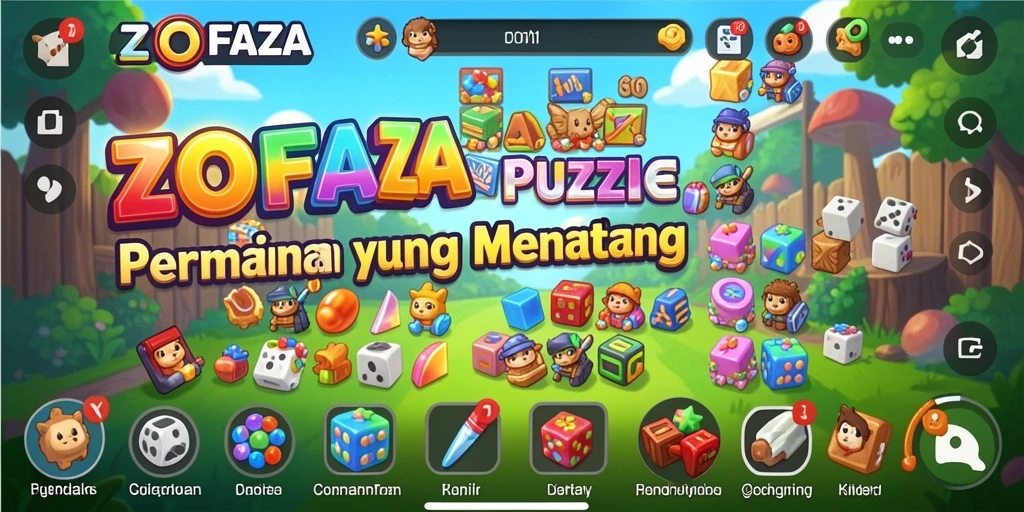 Screenshot ZOFAZA menampilkan gameplay Puzzle yang menantang dan menarik.